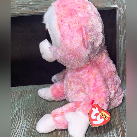Ty Beanie Boo Rubie the Monkey 9” glittery eyes 2014 - Picture 2 of 8
